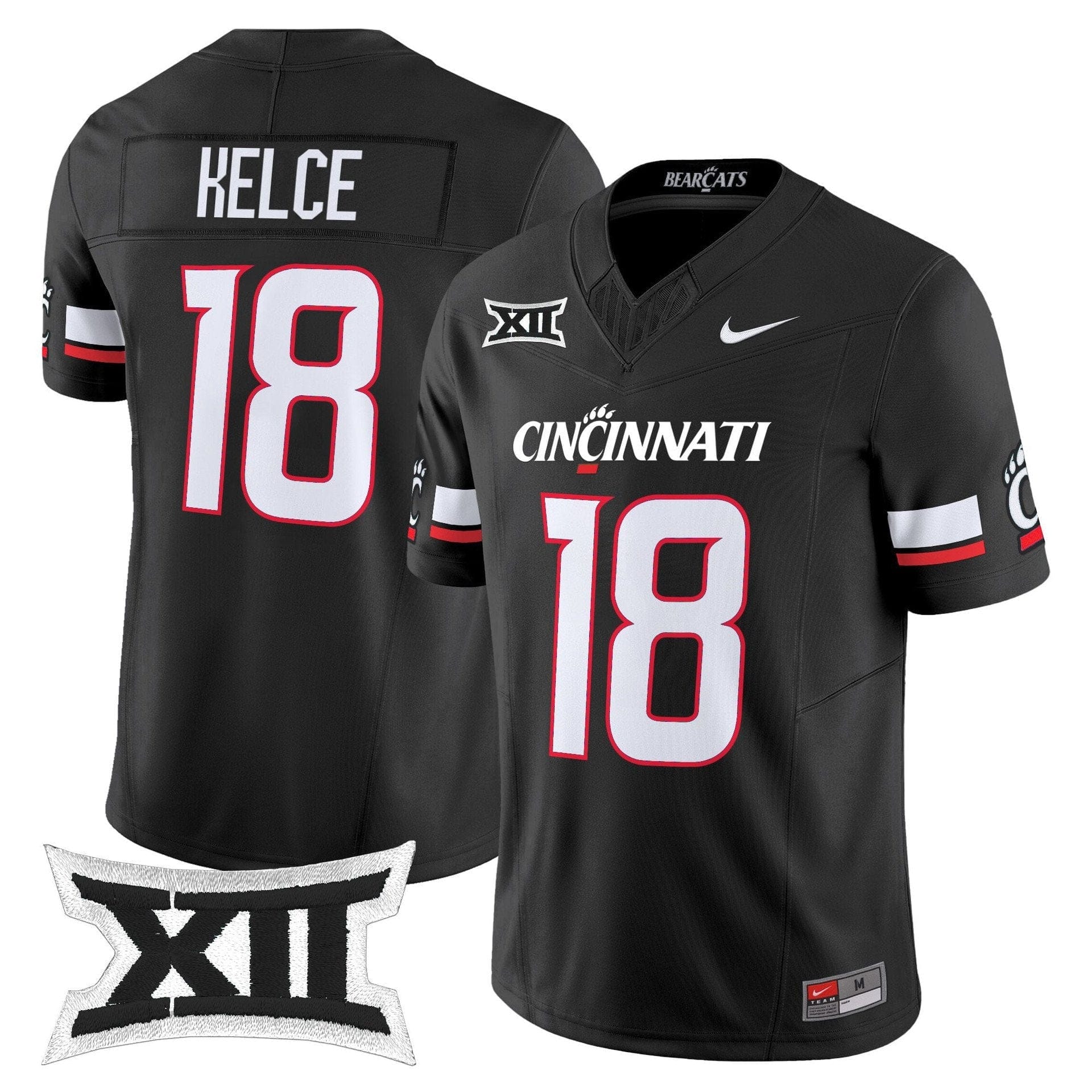 Travis Kelce Jersey #18 Cincinnati Bearcats 2025 Vapor Limited Stitched 1 Travis Kelce Jersey #18 Cincinnati Bearcats 2025 Vapor Limited Stitched
