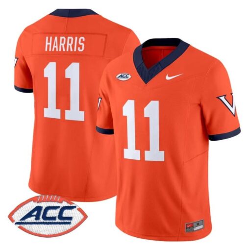 Trell Harris Jersey #11 Virginia Cavaliers 1995 Throwbacks Stitched - Image 4