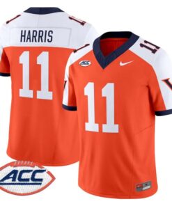 Trell Harris Jersey 11 Virginia Cavaliers 1995 Throwbacks Stitched Orange Alter