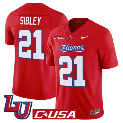 Treon Sibley Jersey #21 Liberty Flames 2025 Vapor Limited Stitched - Image 5