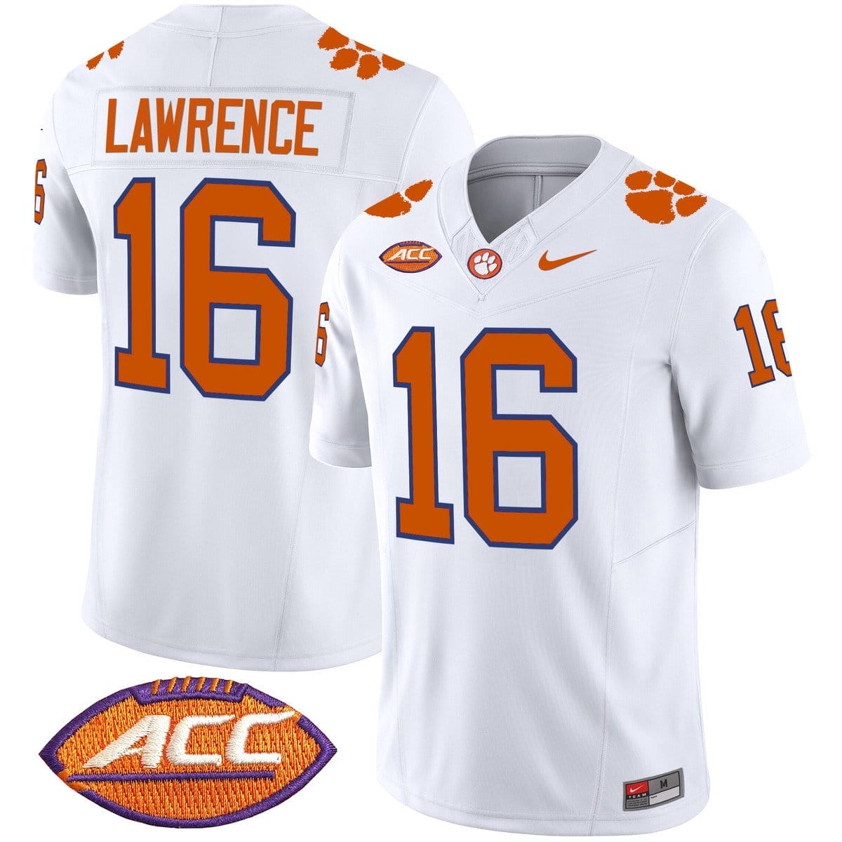 Trevor Lawrence Jersey #16 Clemson Tigers 2025 Vapor Limited Stitched 2 Trevor Lawrence Jersey #16 Clemson Tigers 2025 Vapor Limited Stitched - Image 2