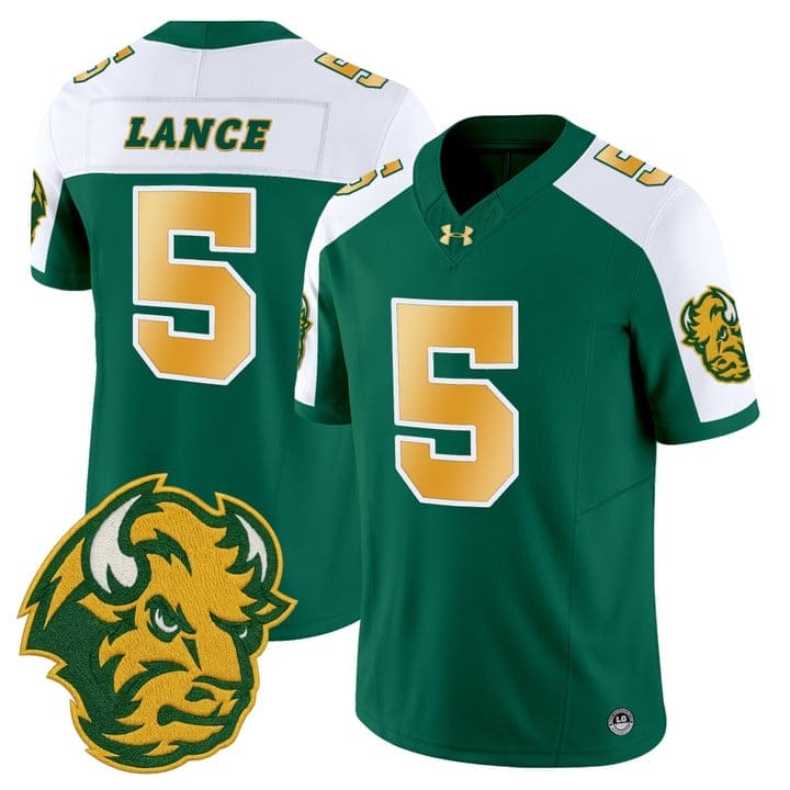 Trey Lance Jersey #5 North Dakota State Bison Limited Stitched 4 Trey Lance Jersey #5 North Dakota State Bison Limited Stitched - Image 4