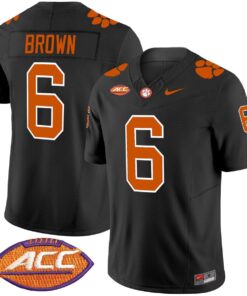 Tyler Brown Jersey #6 Clemson Tigers 2025 Vapor Limited Stitched