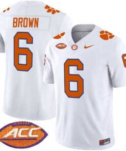 Alternative view of Tyler Brown Jersey #6 Clemson Tigers 2025 Vapor Limited Stitched