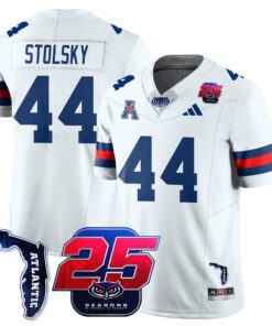 Tyler Stolsky Jersey #44 Florida Atlantic Football 25th Season Stitched