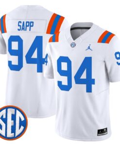 Tyreak Sapp Jersey #94 Florida Gators 1960s Throwback Vapor Limited Orange