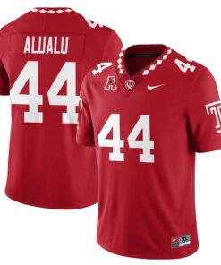 Tyree Alualu Jersey #44 Temple Football 2025 Vapor Limited Stitched