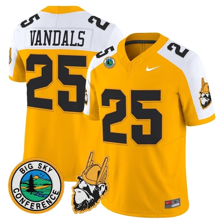 Vandals Jersey #25 Idaho Vandals 1975 Throwback Limited Stitched - Image 4