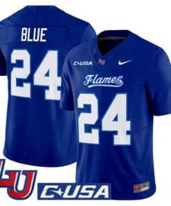 Alternative view of Vaughn Blue Jersey #24 Liberty Flames 2025 Vapor Limited Stitched