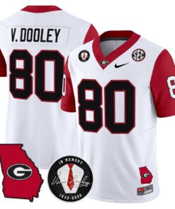Alternative view of Vince Dooley Jersey #80 Georgia Bulldogs 2025 Limited Stitched