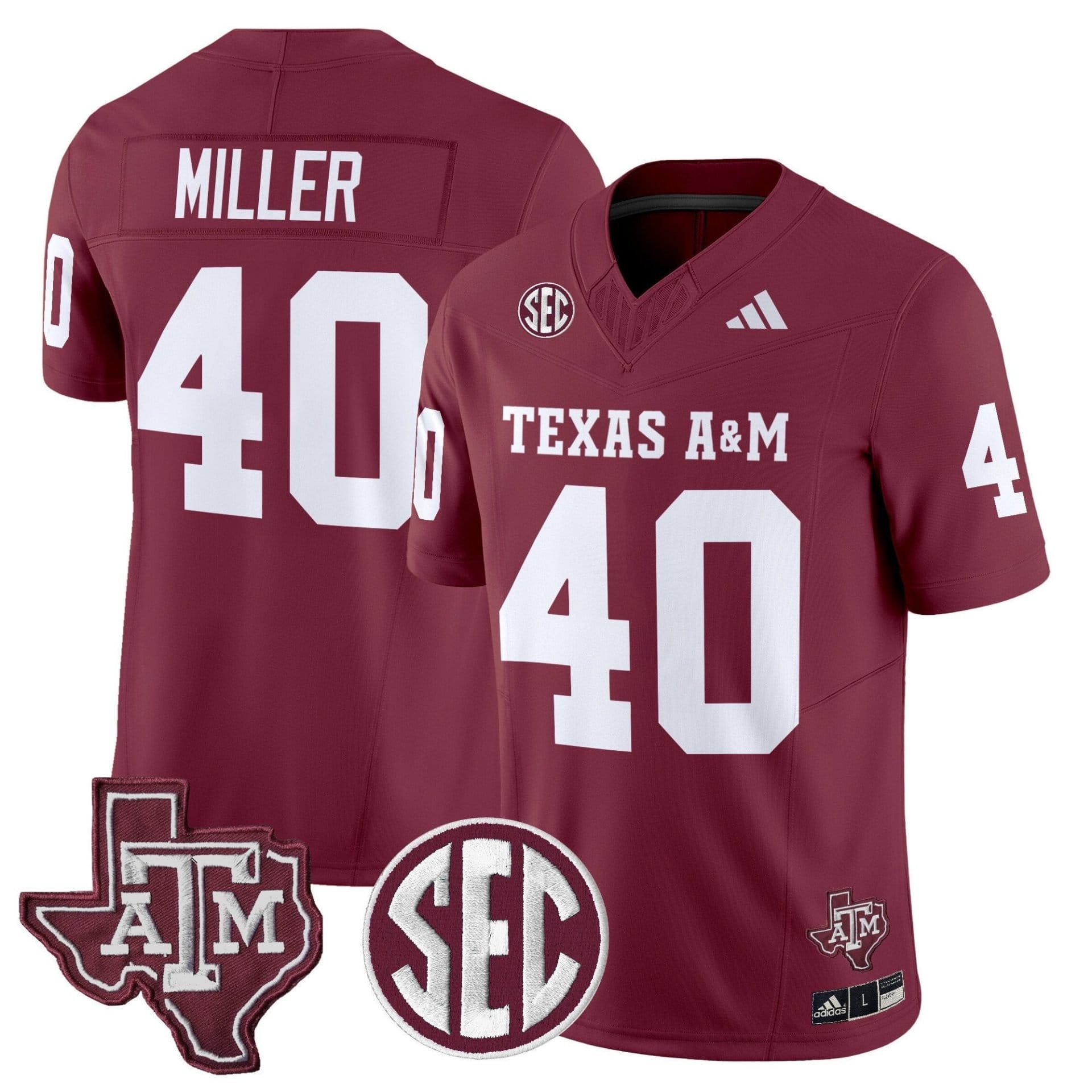 Von Miller Jersey #40 Texas A&M Aggies 2025 Vapor Stitched - Image 5