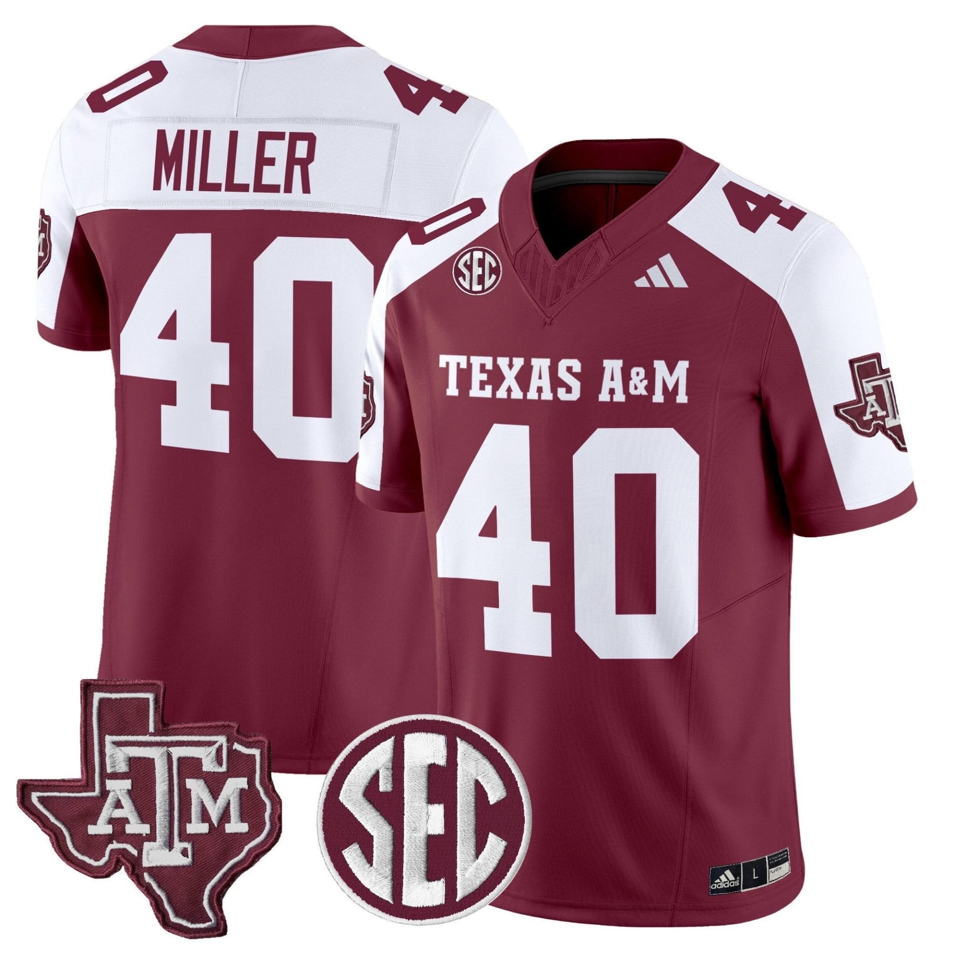 Von Miller Jersey #40 Texas A&M Aggies 2025 Vapor Stitched - Image 4