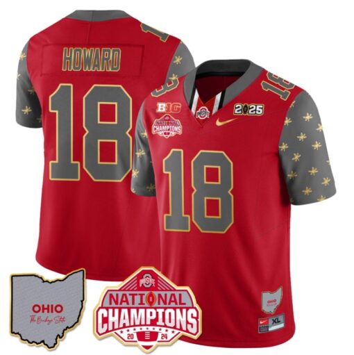 Will Howard Jersey #18 Ohio State National Champions 2025 Patch - Image 4