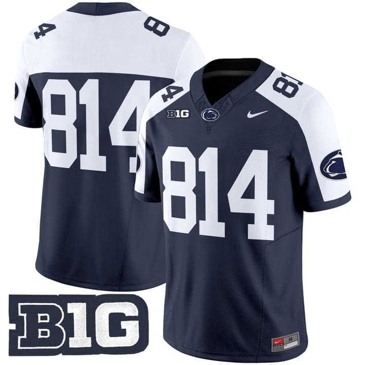 WHITEOUT Jersey #814 No Name Penn State Nittany Lions 2025 Stitched - Image 3