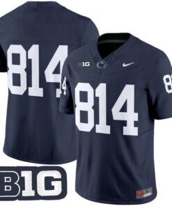Alternative view of WHITEOUT Jersey #814 No Name Penn State Nittany Lions 2025 Stitched