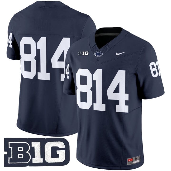 WHITEOUT Jersey #814 No Name Penn State Nittany Lions 2025 Stitched - Image 2