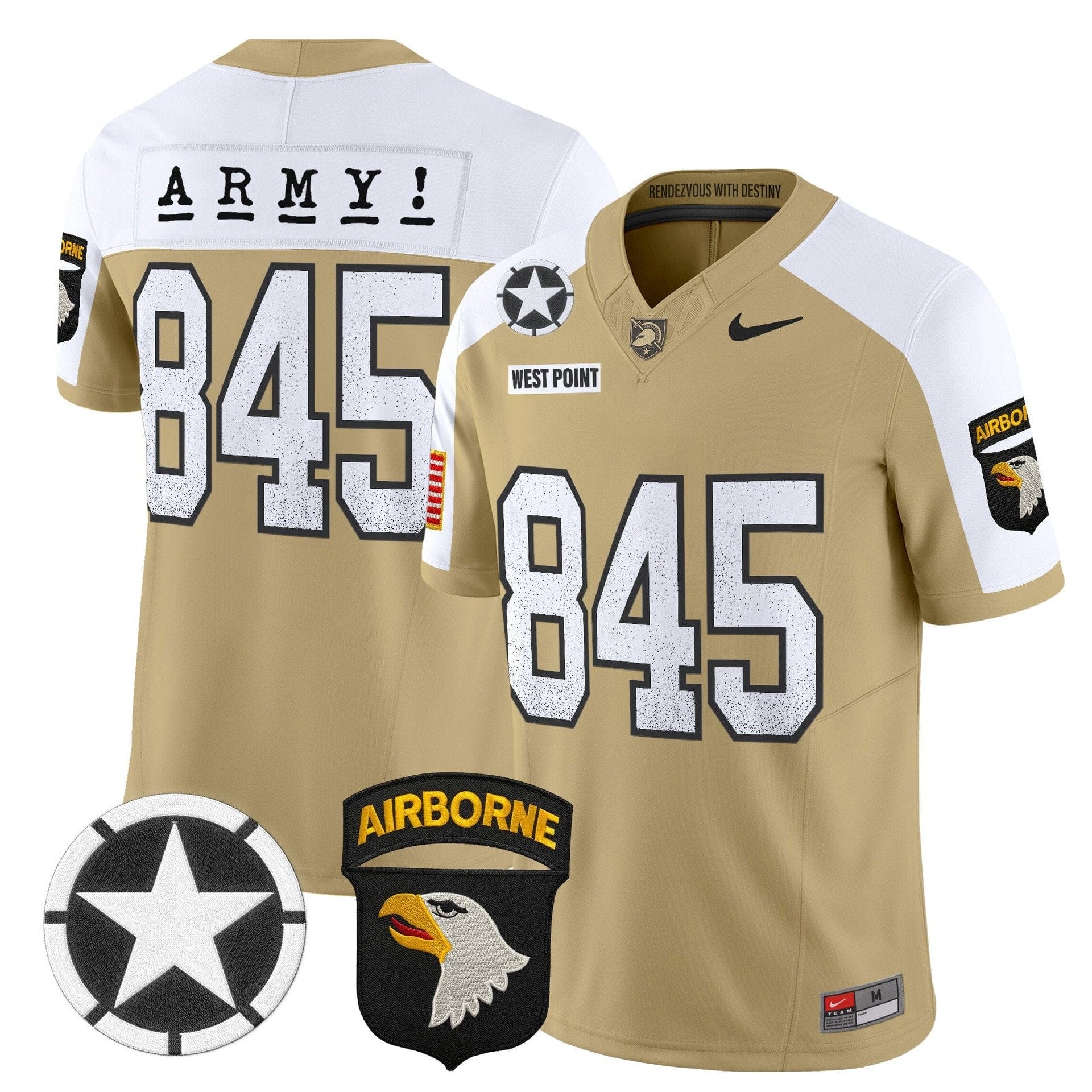 West Point Jersey #845 Army Black Knights 2025 Screaming Eagles - Image 5