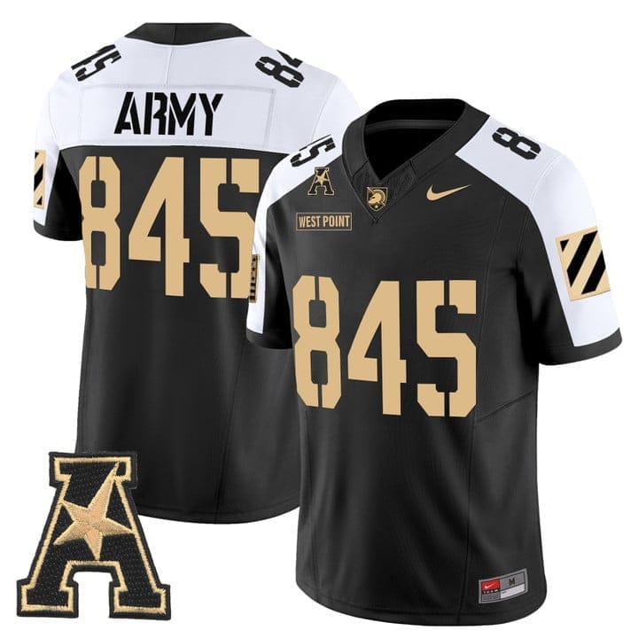 West Point Jersey #845 Army Black Knights 2025 Vapor Stitched 2 West Point Jersey #845 Army Black Knights 2025 Vapor Stitched - Image 2