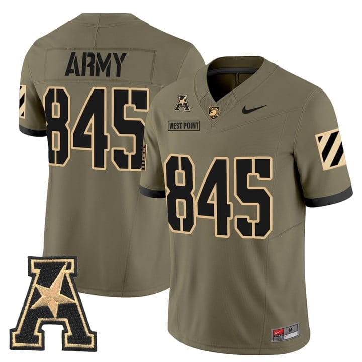 West Point Jersey #845 Army Black Knights 2025 Vapor Stitched 3 West Point Jersey #845 Army Black Knights 2025 Vapor Stitched - Image 3
