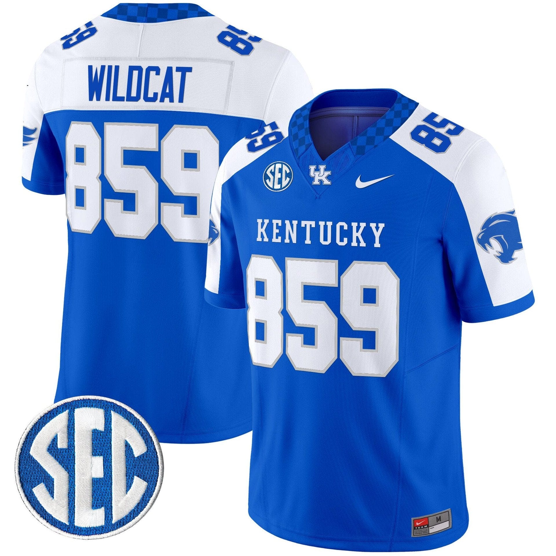 Wildcat Jersey #859 Kentucky Wildcats 2025 Limited Stitched - Image 3