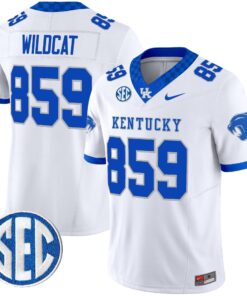 Alternative view of Wildcat Jersey #859 Kentucky Wildcats 2025 Limited Stitched