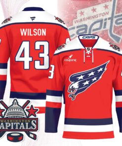 Alternative view of Washington Capitals Screaming Eagle Hockey Jersey - All Stitched