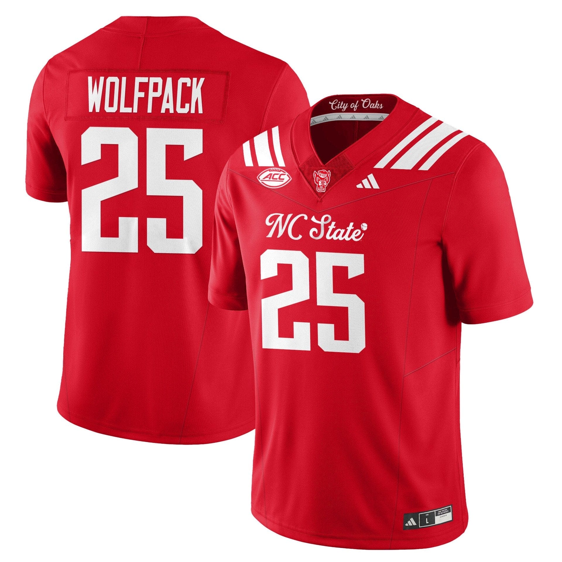 Wolfpack Jersey #25 State Wolfpack City of Oaks Vapor Limited Stitched - Image 2