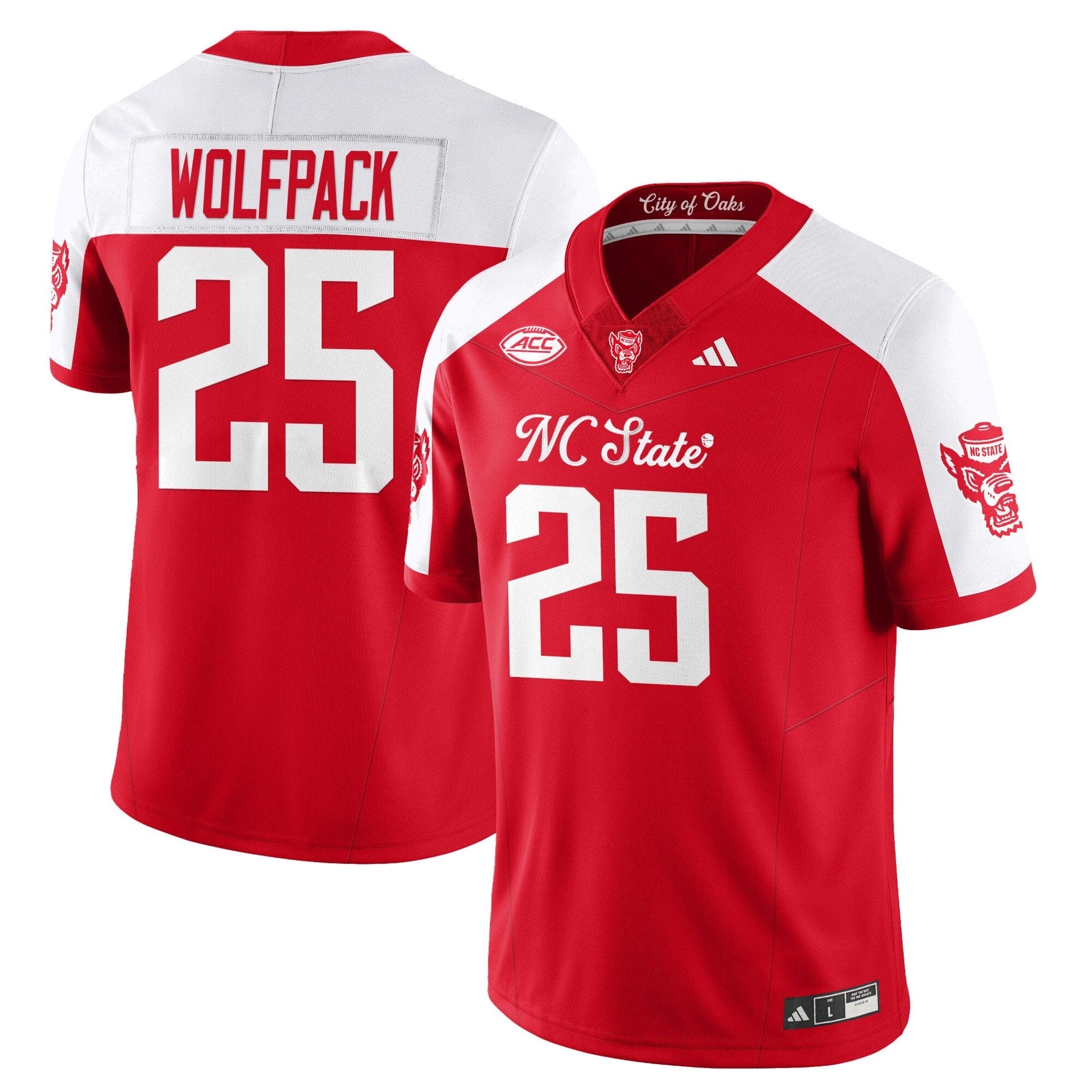 Wolfpack Jersey #25 State Wolfpack City of Oaks Vapor Limited Stitched