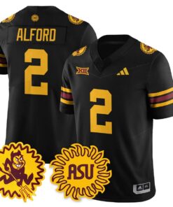 Xavion Alford Jersey #2 Arizona State Sun Devils 1975 Throwback Stitched
