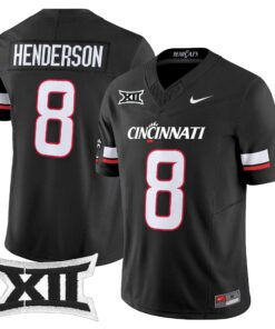 Xzavier Henderson Jersey #8 Cincinnati Bearcats 2025 Vapor Limited Stitched