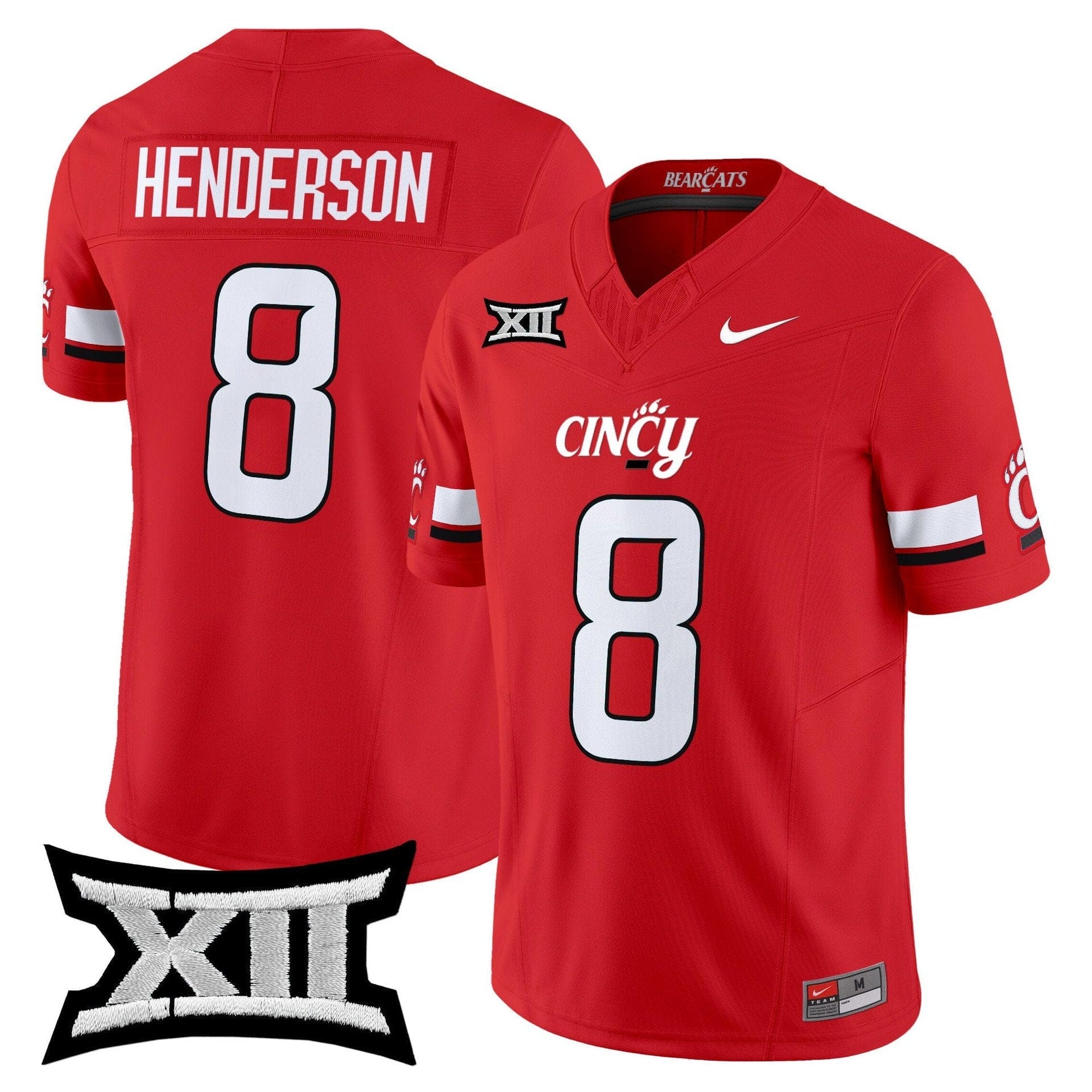 Xzavier Henderson Jersey #8 Cincinnati Bearcats 2025 Vapor Limited Stitched - Image 3