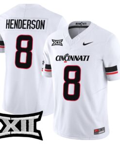 Alternative view of Xzavier Henderson Jersey #8 Cincinnati Bearcats 2025 Vapor Limited Stitched
