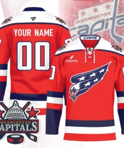 Washington Capitals Screaming Eagle Hockey Custom Jersey - All Stitched
