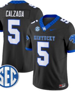 Zach Calzada Jersey #5 Kentucky Wildcats 2025 Limited Stitched