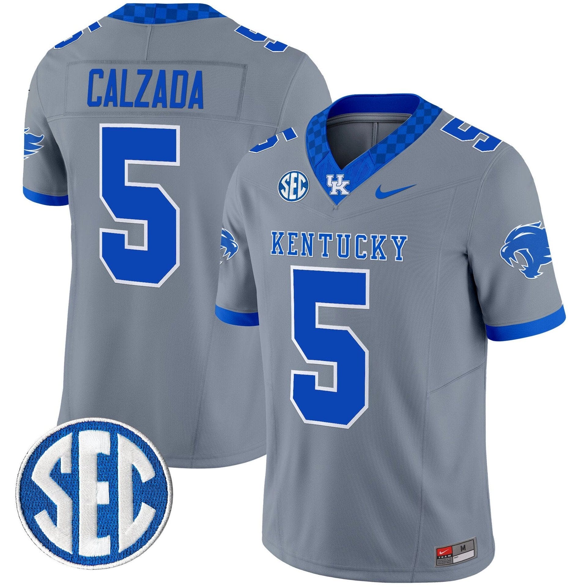 Zach Calzada Jersey #5 Kentucky Wildcats 2025 Limited Stitched - Image 4