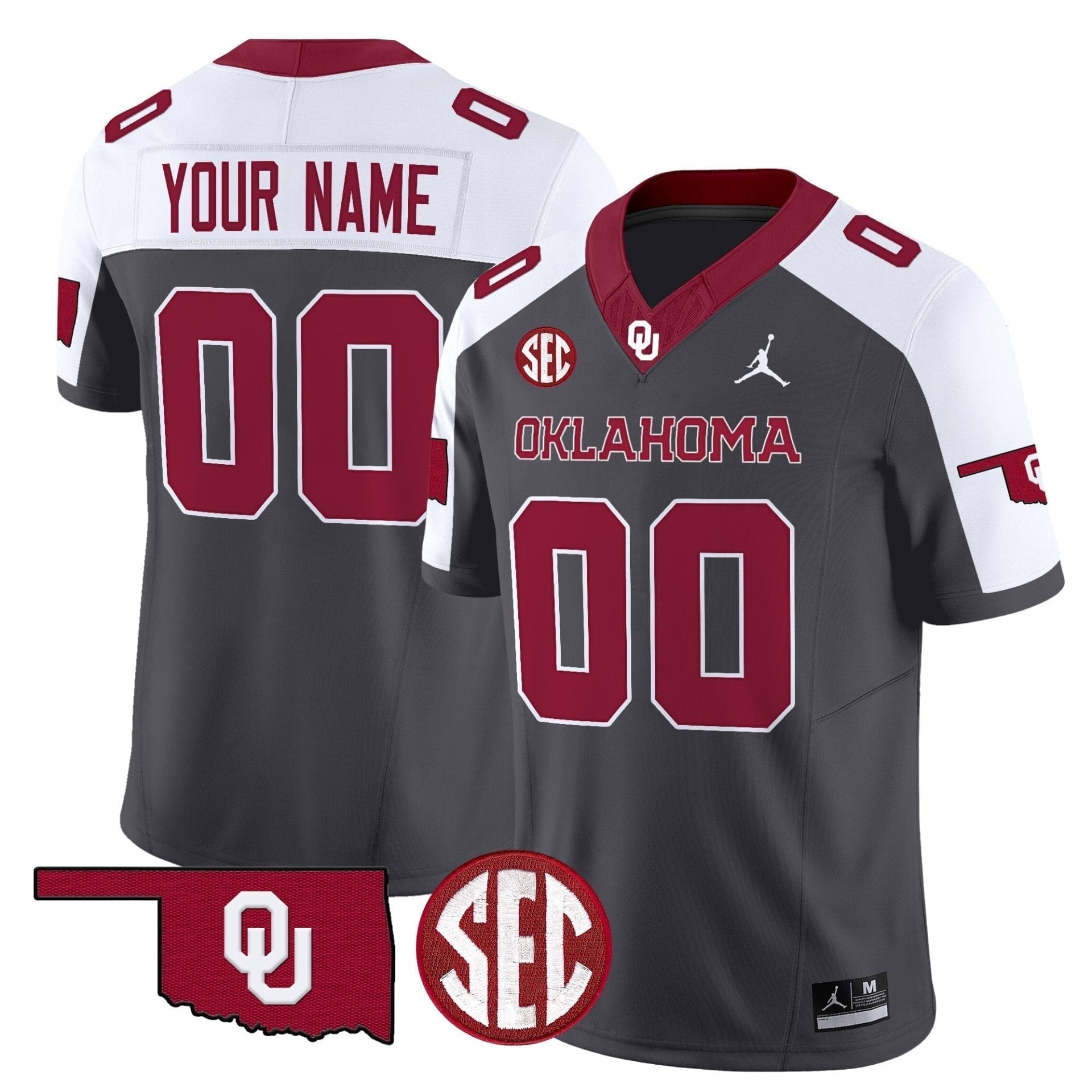 Custom Oklahoma Sooners Jersey Name, Number 2025 Vapor Limited Stitched All Colors 2 Custom Oklahoma Sooners Jersey Name, Number 2025 Vapor Limited Stitched All Colors - Image 2