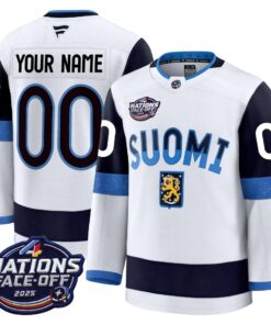 Finland 4 Nations Face-Off 2025 Premium Custom Jersey - All Stitched