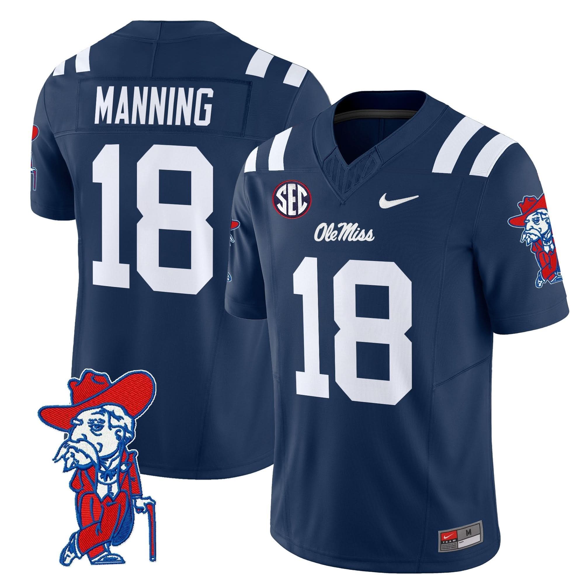 Ole Miss Rebels 2025 Vapor Limited Jersey V2 - All Stitched 3 Ole Miss Rebels 2025 Vapor Limited Jersey V2 - All Stitched - Image 3
