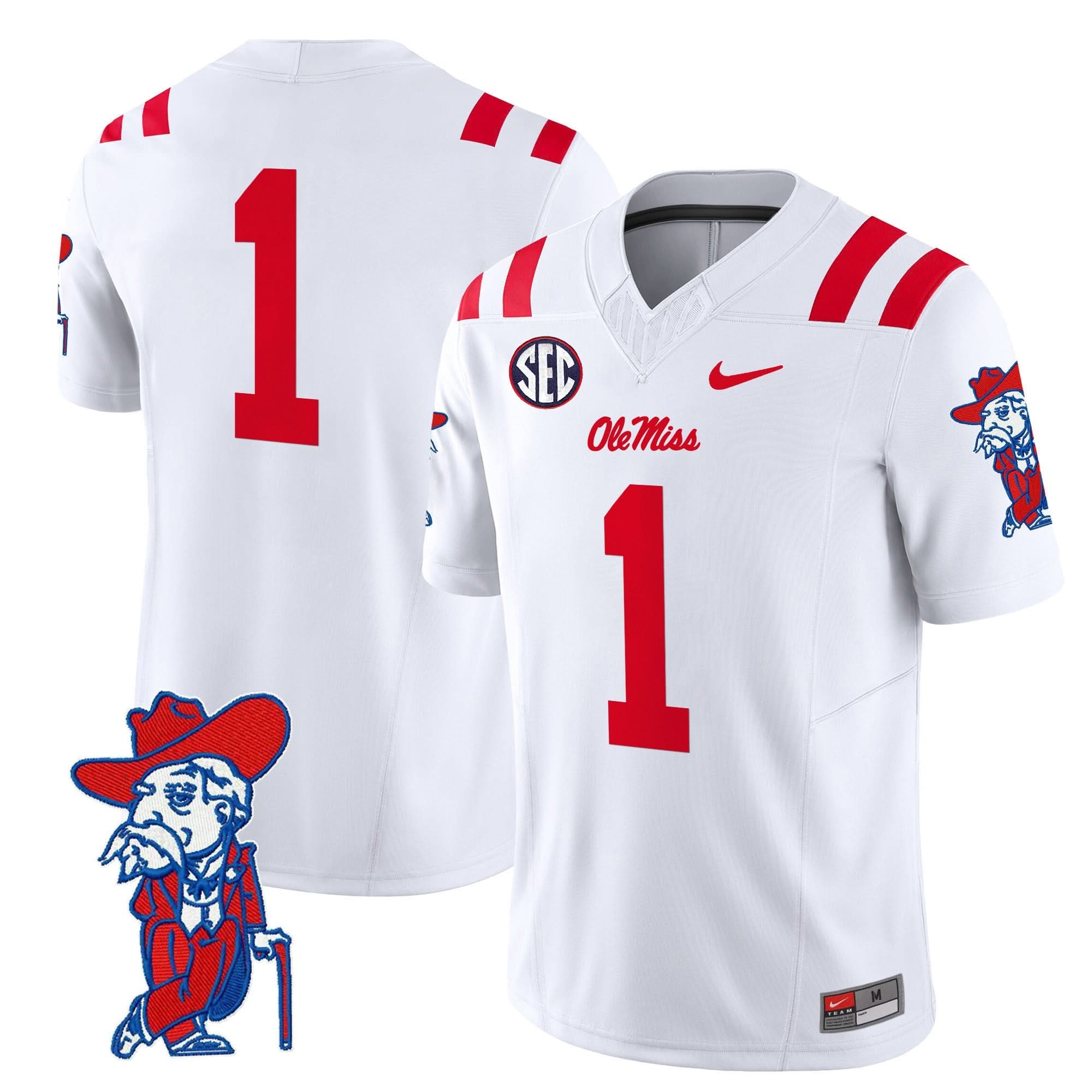 Ole Miss Rebels 2025 Vapor Limited Jersey V2 - All Stitched 15 Ole Miss Rebels 2025 Vapor Limited Jersey V2 - All Stitched - Image 15