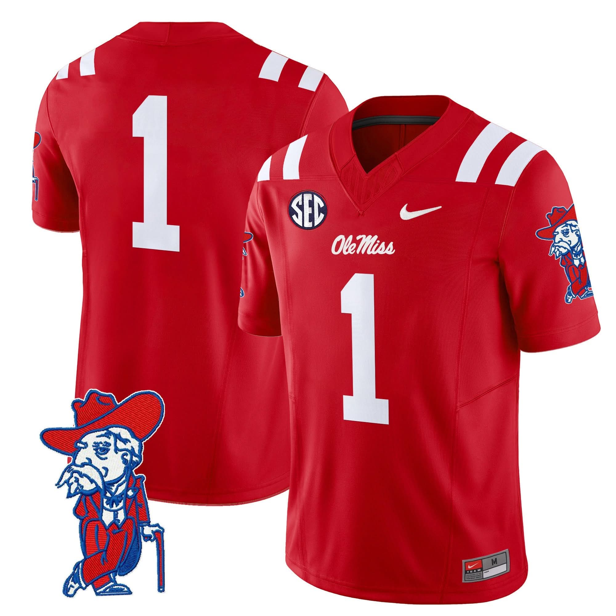 Ole Miss Rebels 2025 Vapor Limited Jersey V2 - All Stitched 25 Ole Miss Rebels 2025 Vapor Limited Jersey V2 - All Stitched - Image 25