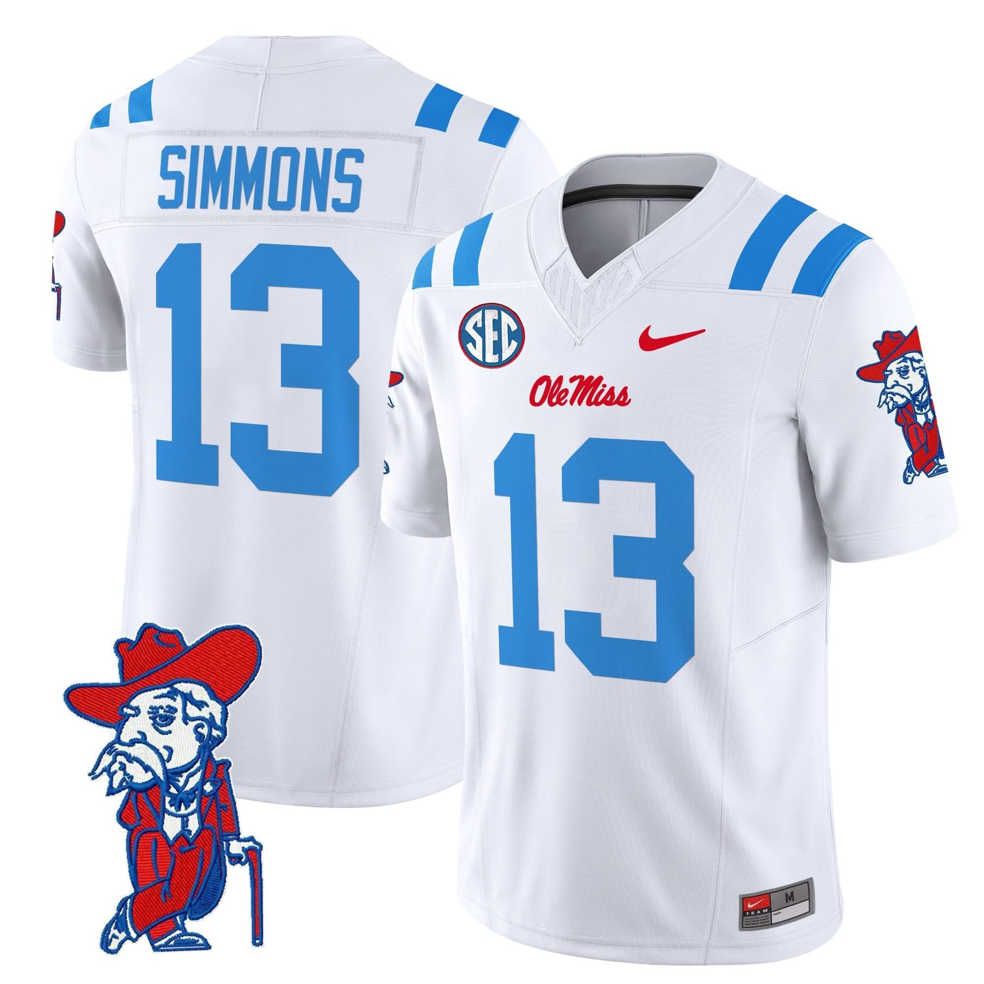 Ole Miss Rebels 2025 Vapor Limited Jersey V2 - All Stitched 1 Ole Miss Rebels 2025 Vapor Limited Jersey V2 - All Stitched