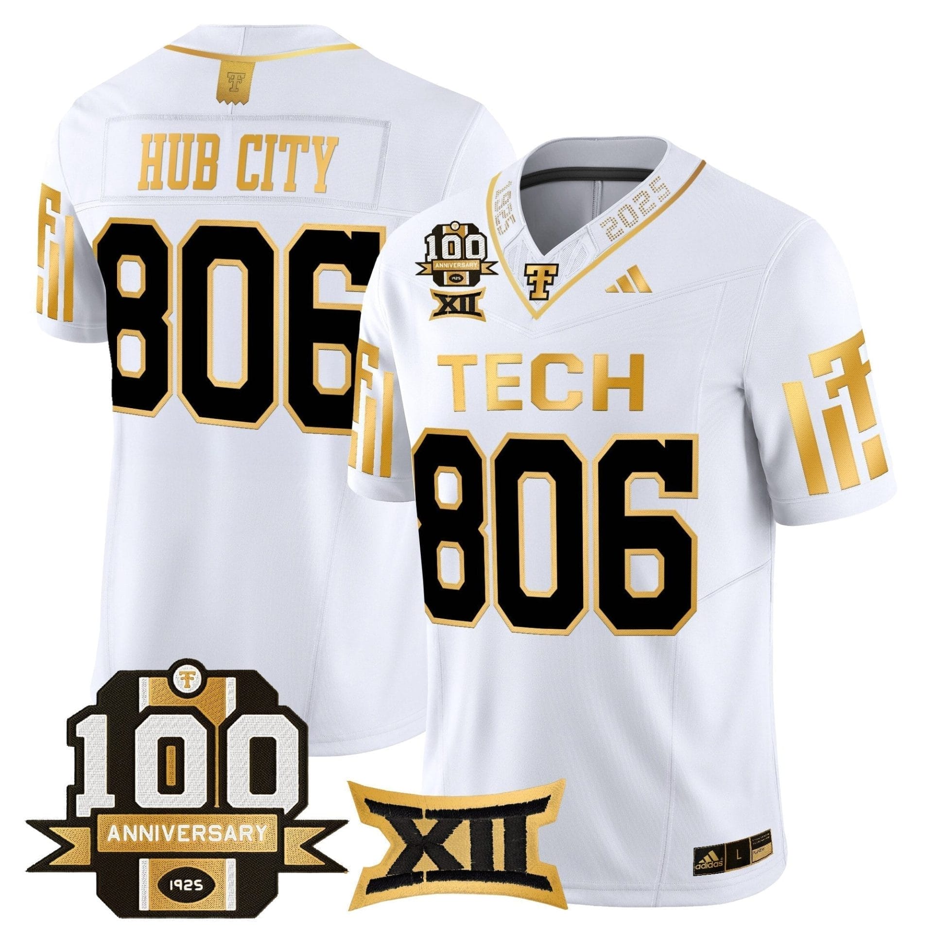Texas Tech Red Raiders 2025 Gold Vapor Limited Jersey - 100th Anniversary Patch - All Stitched 25 Texas Tech Red Raiders 2025 Gold Vapor Limited Jersey - 100th Anniversary Patch - All Stitched - Image 25