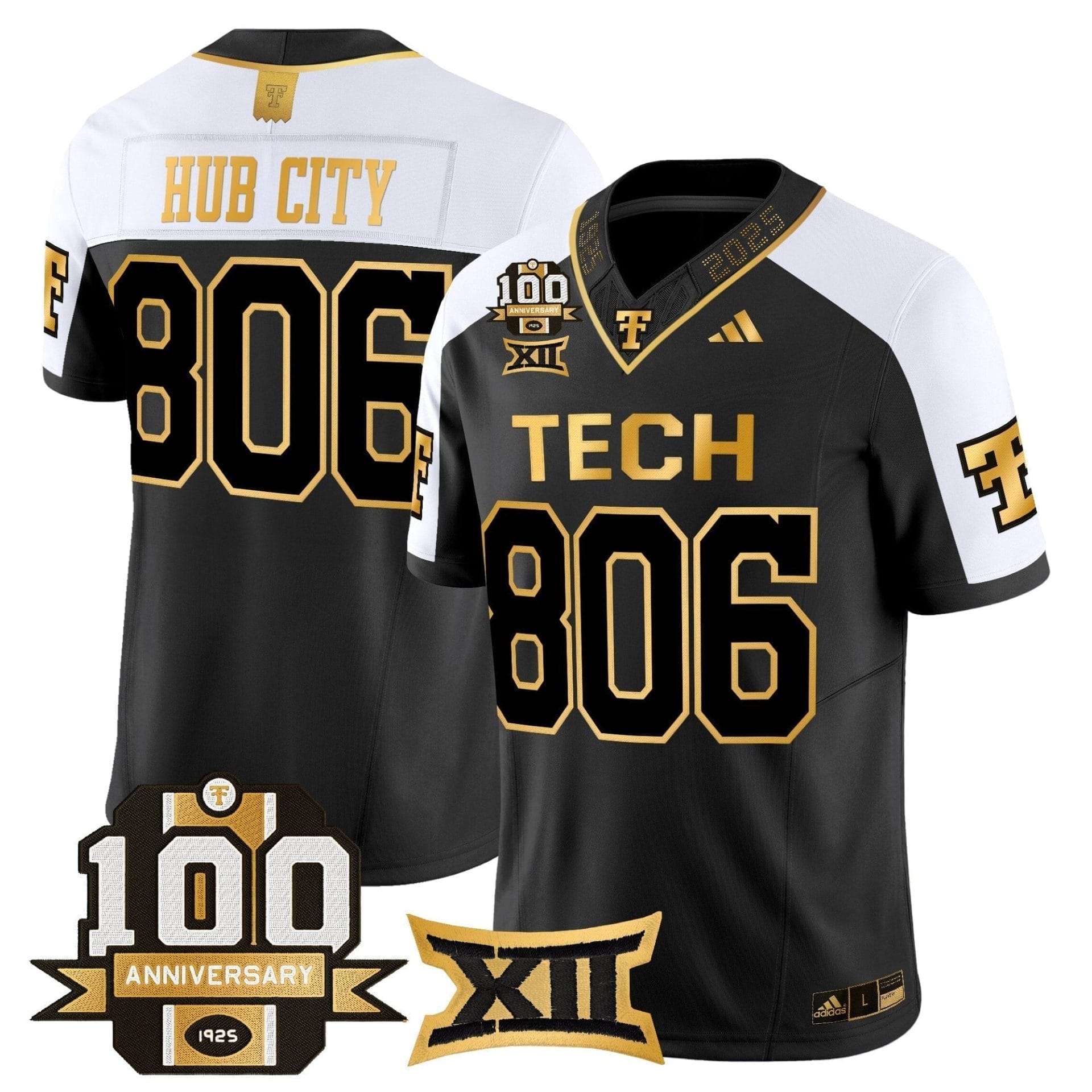Texas Tech Red Raiders 2025 Gold Vapor Limited Jersey - 100th Anniversary Patch - All Stitched 33 Texas Tech Red Raiders 2025 Gold Vapor Limited Jersey - 100th Anniversary Patch - All Stitched - Image 33
