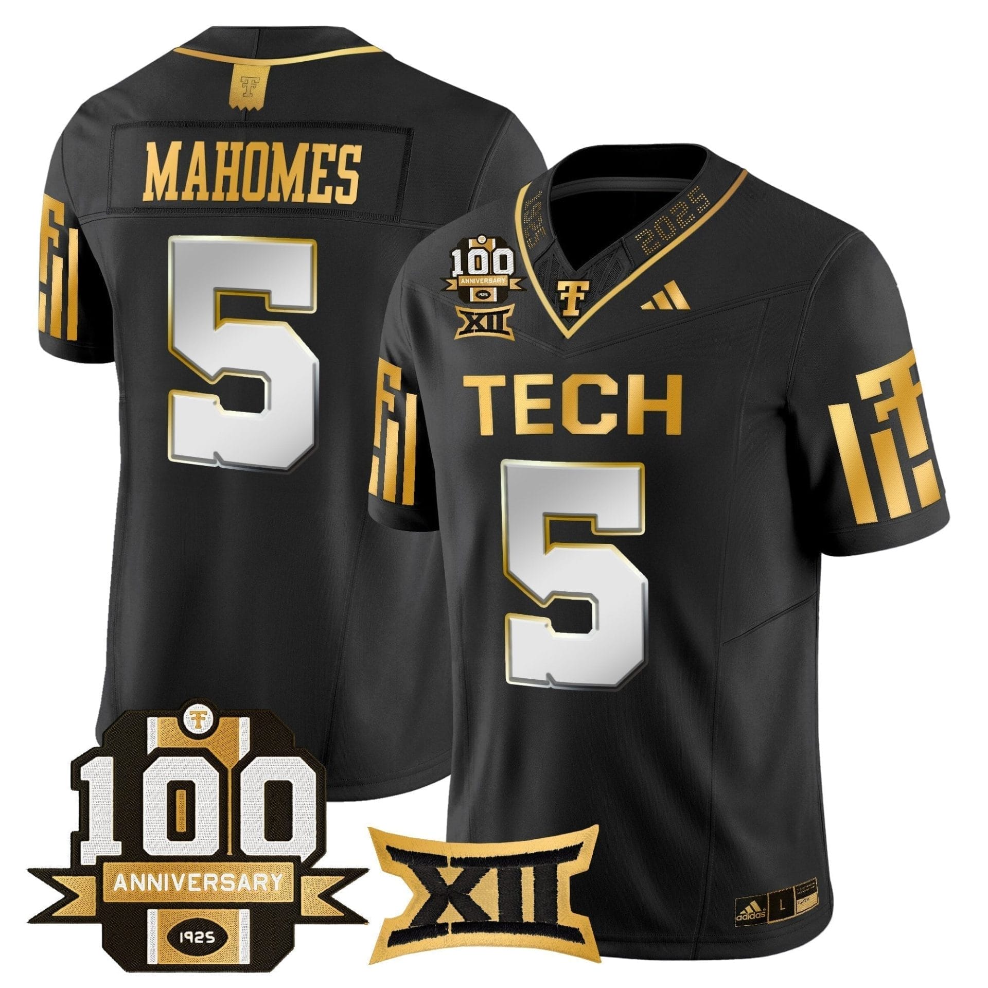 Texas Tech Red Raiders 2025 Gold Vapor Limited Jersey - 100th Anniversary Patch - All Stitched 6 Texas Tech Red Raiders 2025 Gold Vapor Limited Jersey - 100th Anniversary Patch - All Stitched - Image 6