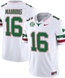 Texas Longhorns Mexico SEC Patch Vapor Jersey - All Stitched