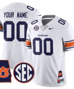 Alternative view of Auburn Tigers Alabama Patch Vapor Limited Custom Jersey - All Stitched