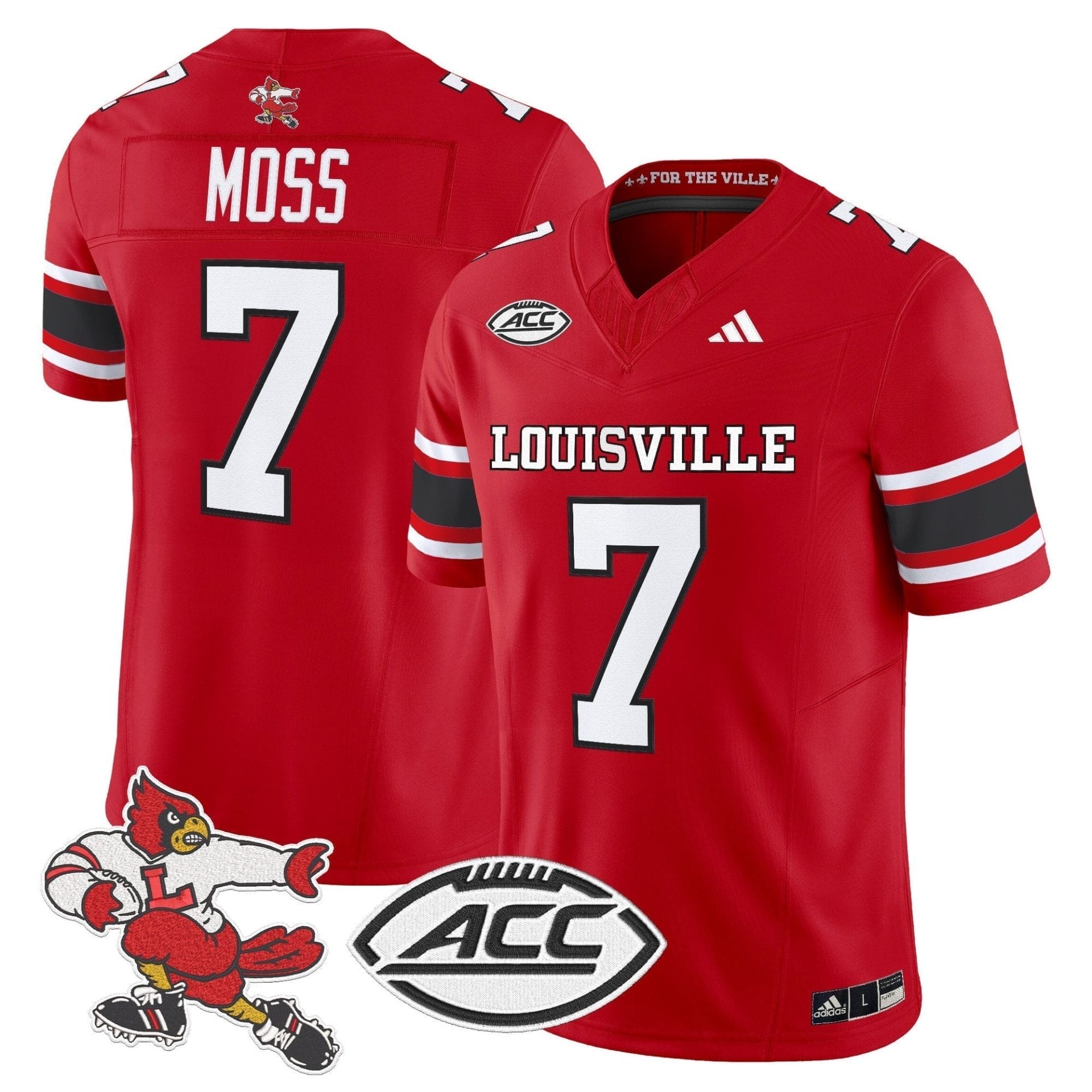 Louisville Cardinals '1980s Throwback' Vapor Limited Jersey - All Stitched 12 Louisville Cardinals '1980s Throwback' Vapor Limited Jersey - All Stitched - Image 12
