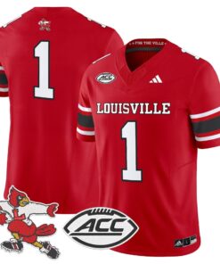Alternative view of Louisville Cardinals '1980s Throwback' Vapor Limited Jersey - All Stitched