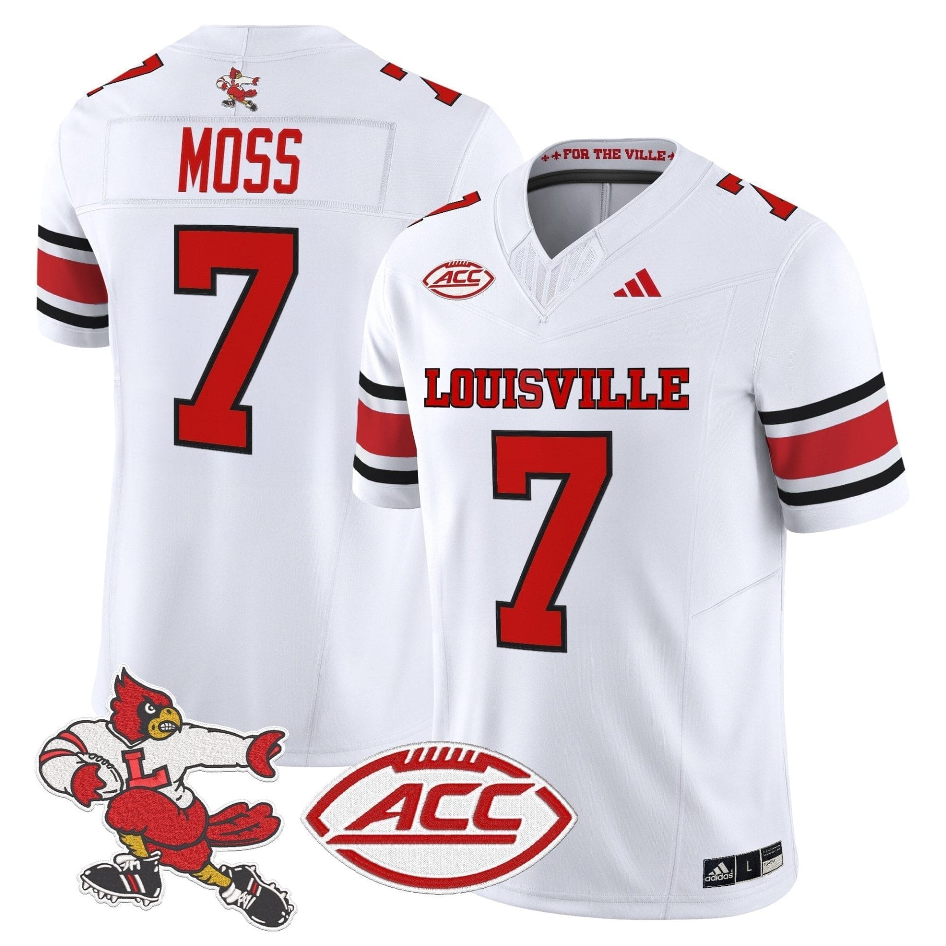 Louisville Cardinals '1980s Throwback' Vapor Limited Jersey - All Stitched 3 Louisville Cardinals '1980s Throwback' Vapor Limited Jersey - All Stitched - Image 3