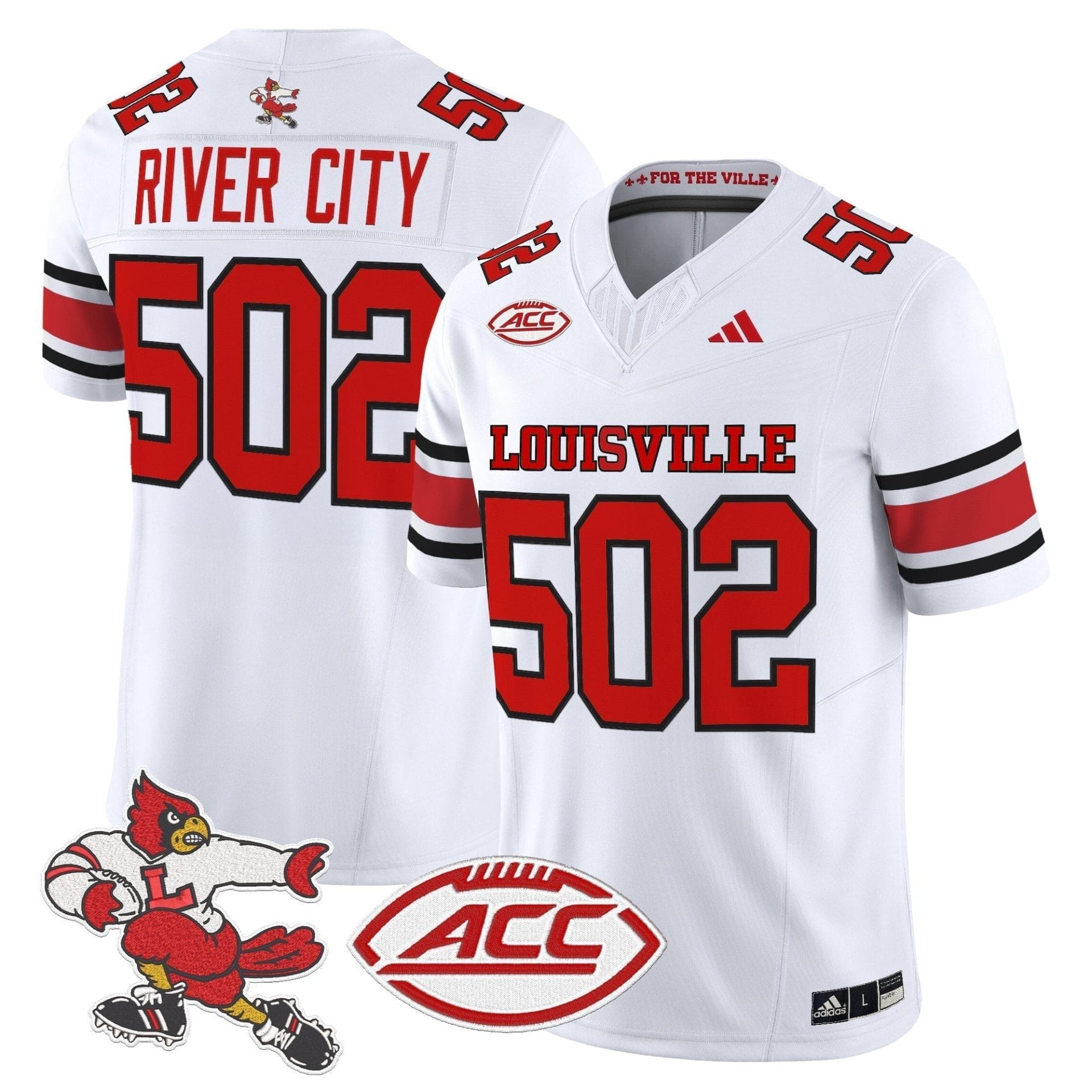 Louisville Cardinals '1980s Throwback' Vapor Limited Jersey - All Stitched 5 Louisville Cardinals '1980s Throwback' Vapor Limited Jersey - All Stitched - Image 5